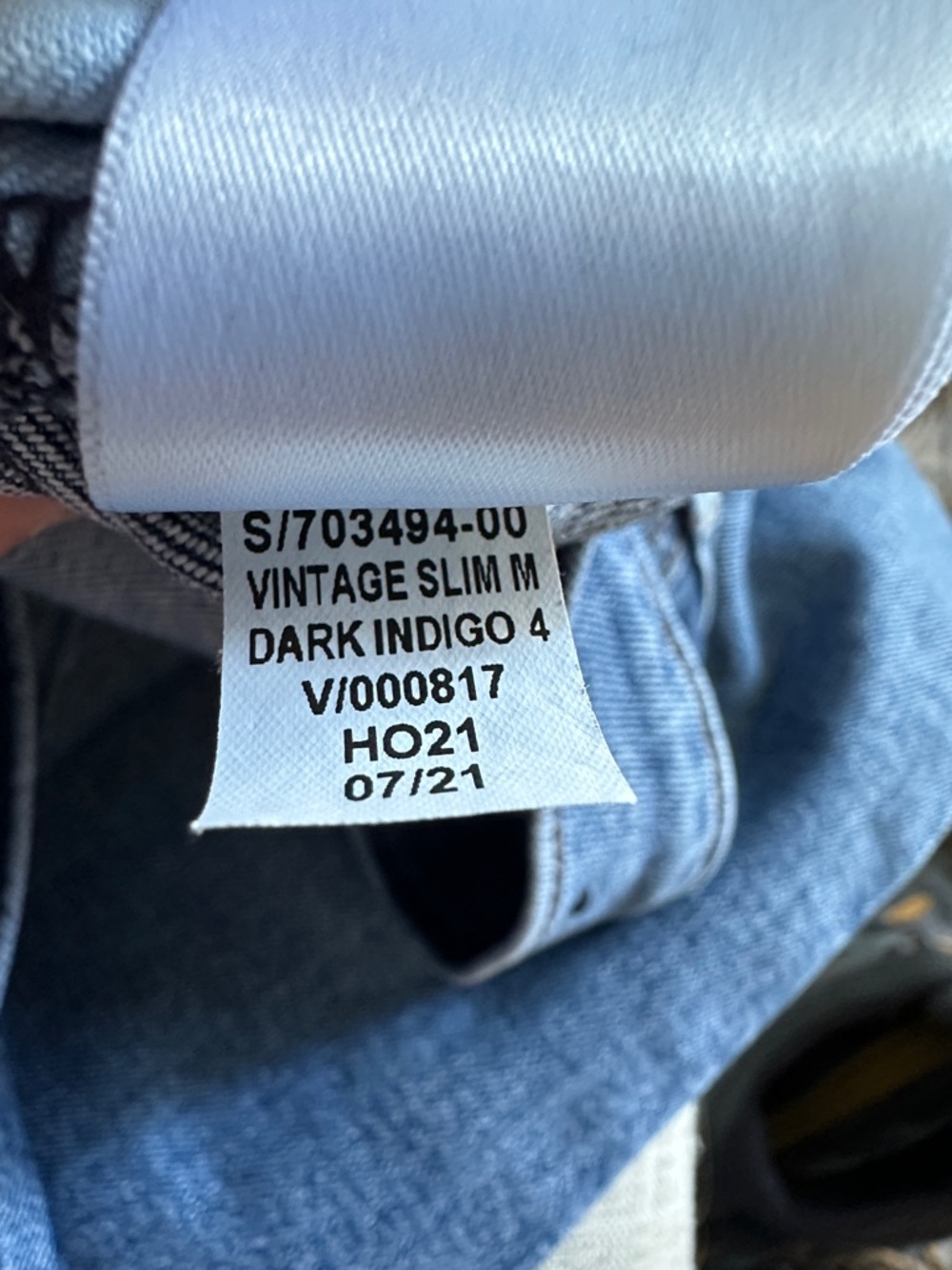 Gap Women’s Vintage Slim Mid Rise Straight-Leg Blue Jeans Crop Size 28 6 Regular - Picture 5 of 6